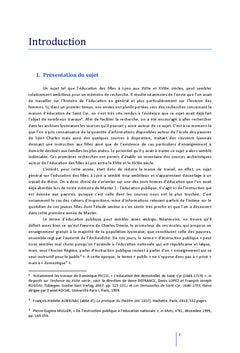 L'education des filles pauvres A Lyon (1665-1790)