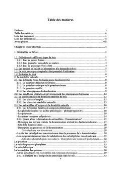 Déterminants biochimiques de la durabilité naturelle du bois de teck
