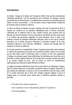 Les stéréotypes stigmatisant la femme: cas des proverbes marocains