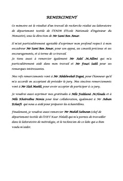 Prédiction du comportement mécanique unidirectionnel des tissus