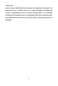 Prédiction du comportement mécanique unidirectionnel des tissus