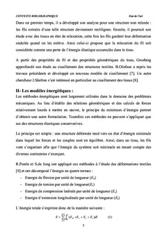 Prédiction du comportement mécanique unidirectionnel des tissus