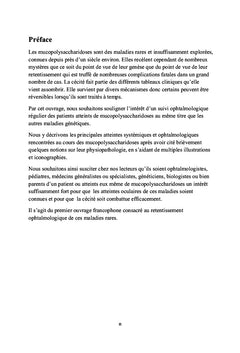 OEil et mucopolysaccharidoses