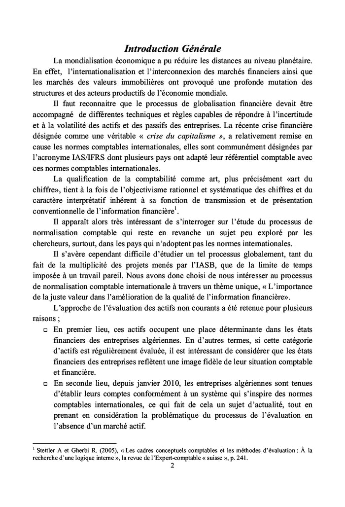 Appliquer les normes comptables internationales IAS/IFRS en Algérie ?