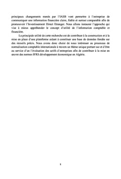 Appliquer les normes comptables internationales IAS/IFRS en Algérie ?