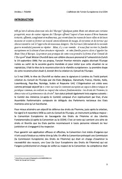 L'adhesion de l'Union europeenne A la CeDH