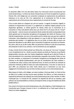 L'adhesion de l'Union europeenne A la CeDH