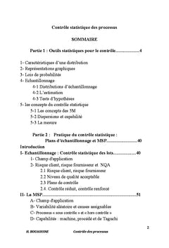 Contrôle statistique des processus