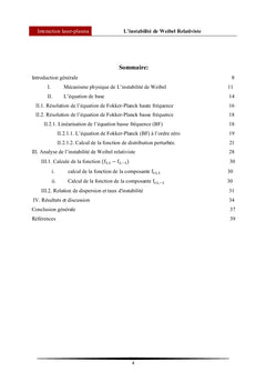 L'instabilite de Weibel Relativiste