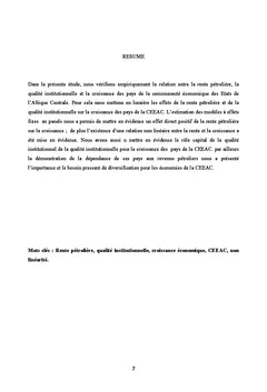 Croissance économique et institutions
