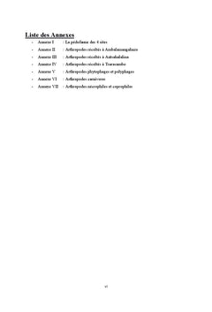 Impact du Bendiocarbe 0.1% sur les Arthropodes du Sol