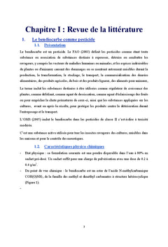 Impact du Bendiocarbe 0.1% sur les Arthropodes du Sol