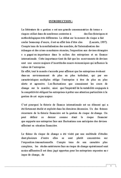 Risque de change et stratégies de couverture