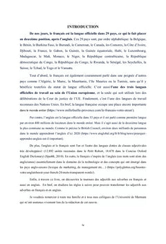Adjectifs &adverbes Similaires en Français & en Anglais