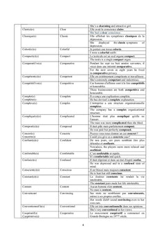Adjectifs &adverbes Similaires en Français & en Anglais