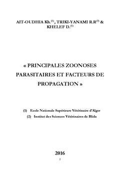 Principales zoonoses parasitaires et facteurs de propagations