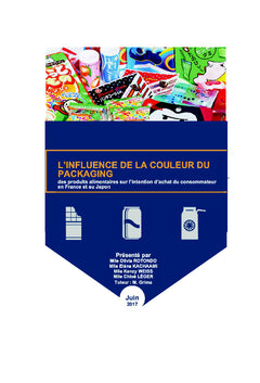 Packagings alimentaires et comportements d'achat en France et au Japon