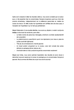 Packagings alimentaires et comportements d'achat en France et au Japon