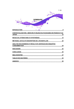 Packagings alimentaires et comportements d'achat en France et au Japon
