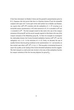 Fonction de multiplicité de Corwin-Greenleaf