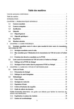La prévention de la transmission mére-enfant du VIH au Sénégal