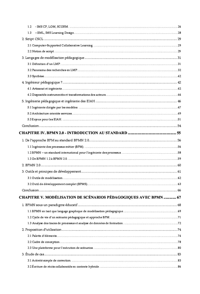 Modéliser et implémenter des dispositifs pédagogiques avec BPMN 2.0