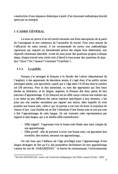 Place et role des documents authentiques dans une classe de FLE