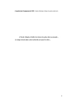 L'expertise dans l'enseignement de l'Education Physique et Sportive
