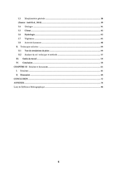 L'erosion et l'infiltration dans differentes occupations des sols