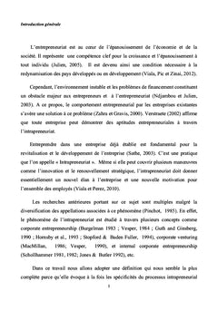 La dynamique intrapreneuriale et l'emploi