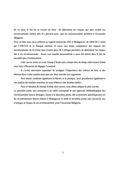 Investissement direct chinois à Madagascar : avantages et risques