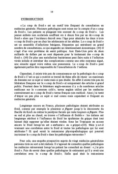 Pathologie du coup de froid