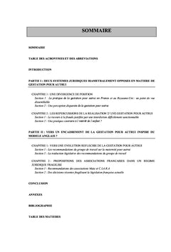 La Gestation Pour Autrui en Droit comparé (Grande-Bretagne / France)