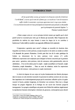 La Gestation Pour Autrui en Droit comparé (Grande-Bretagne / France)