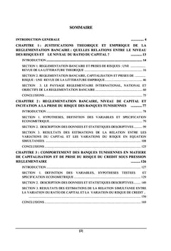 Reglementation prudentielle, ratio de capital et prise des risques
