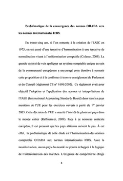 Linking OHADA and IFRS standards