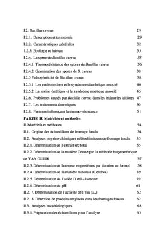 Bacillus cereus isolée de fromages fondus fabriqués en Algérie