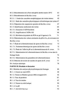 Bacillus cereus isolée de fromages fondus fabriqués en Algérie