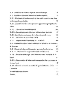 Bacillus cereus isolée de fromages fondus fabriqués en Algérie