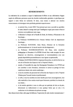 La gestion des dechets et le bien-etre de la population