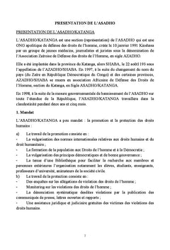 Droits de l'Homme des communautes locales violes au quotidien