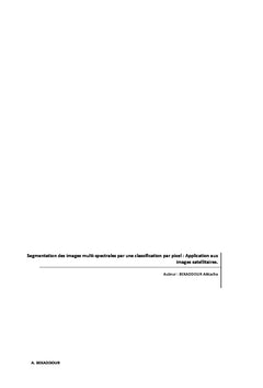 Segmentation des images satelliatires