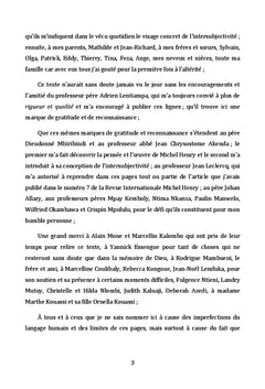 L'intersubjectivité chez Michel Henry
