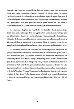 L'intersubjectivité chez Michel Henry