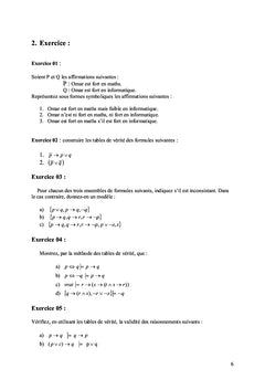 Manuel de programmation logique avec des exercices corrigés