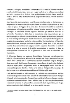 La femme blessée médullaire et sa sexualité