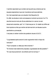 La grossesse est-elle autorisée après un cancer du sein traité?