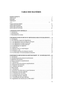 Réhabilitation et renforcement des poutres au moyen de PRFC