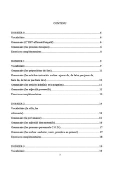 Supplement pour la methode de français «Junior 2»