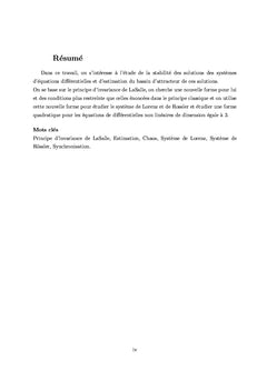 Estimation d'attracteurs étranges